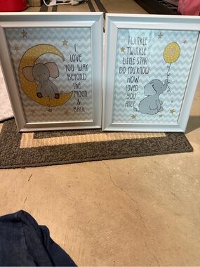 Elephant frame for wall